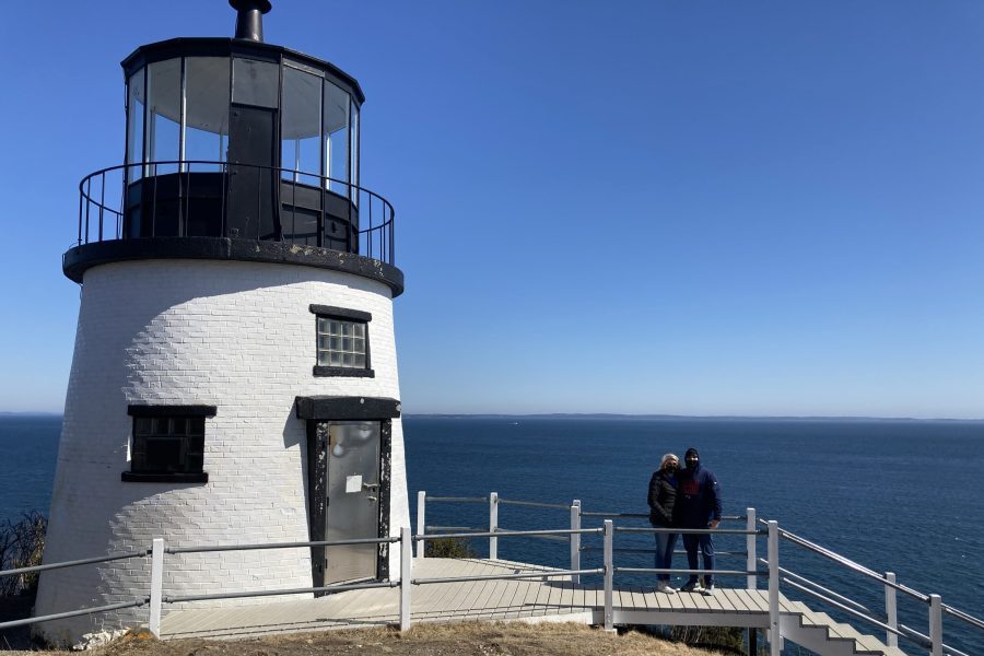 One of the top Maine lighthouses - Owls head lighthouse near grafton
